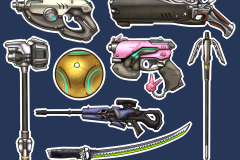 Overwatch Weapons Fan Art